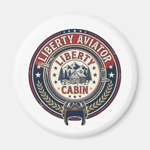 Liberty Aviator Patriotisk Patriotisk Aviation Vin Magnet