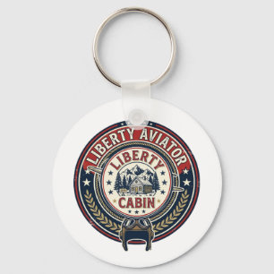 Liberty Aviator Patriotisk Patriotisk Aviation Vin Nyckelring