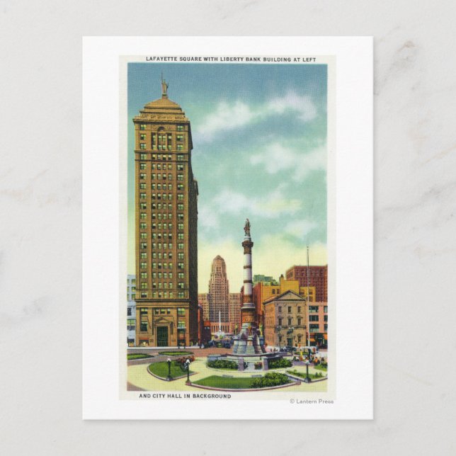 Liberty Bank Bldg, City Hall Vykort (Framsida)