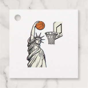 Liberty Basketboll Dunk Vintage Gravyr Design_1 Gåvor Etiketter