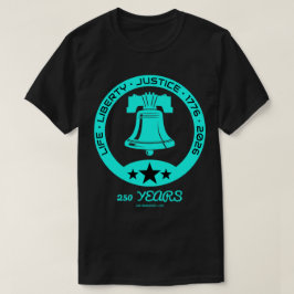 Liberty Bell 250-års emblem, 1776–2026 Edition US T Shirt
