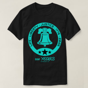 Liberty Bell 250-års emblem, 1776–2026 Edition US T Shirt