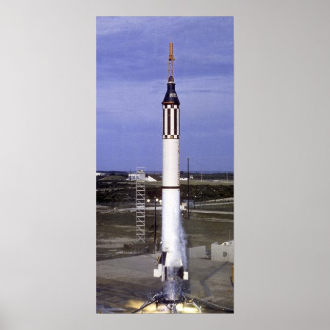 Liberty Bell 7 (Mercury Redstone 4) - lansering Poster (Framsidan)