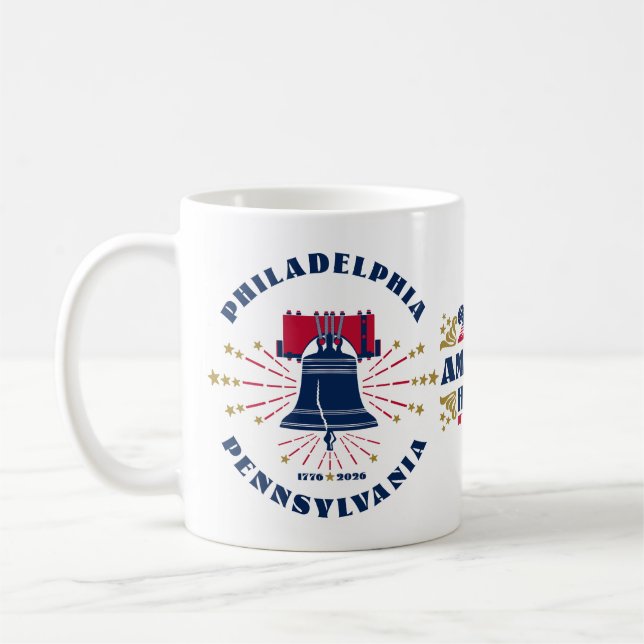 Liberty Bell America's 250-årsjubileum Mugg (Vänster)