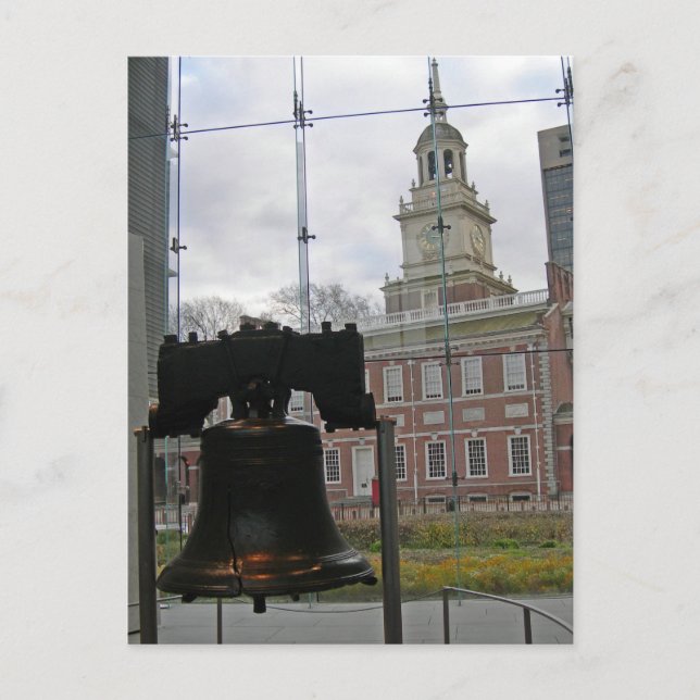 Liberty Bell and Independence Hall Vykort (Framsida)
