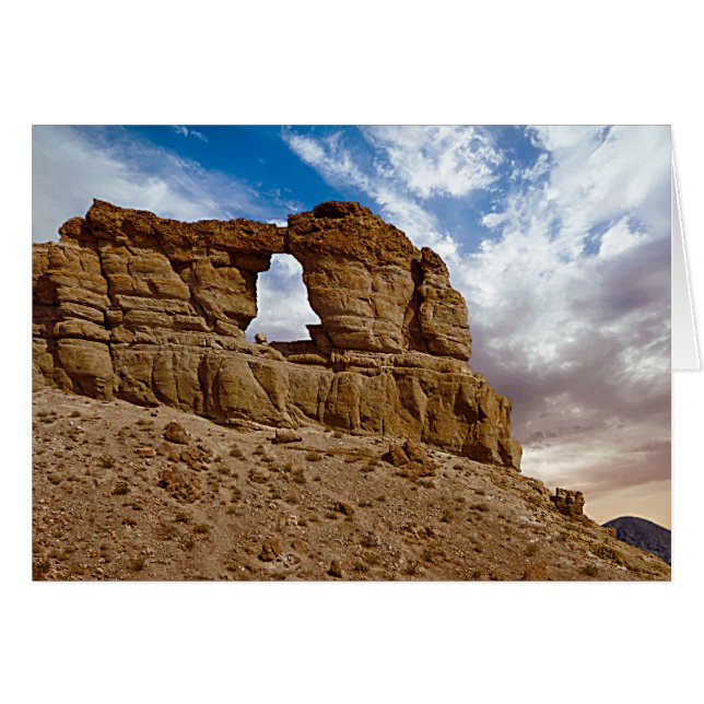 Liberty Bell Arch, Arizona, Sjö Mead NRA, Blank Hälsningskort (Framsidan Horizontal)
