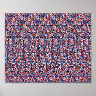 Liberty Bell - Gömt 3D-utskrift Poster