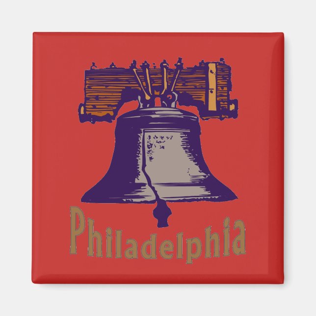 Liberty Bell i Philadelphia Magnet (Framsidan)