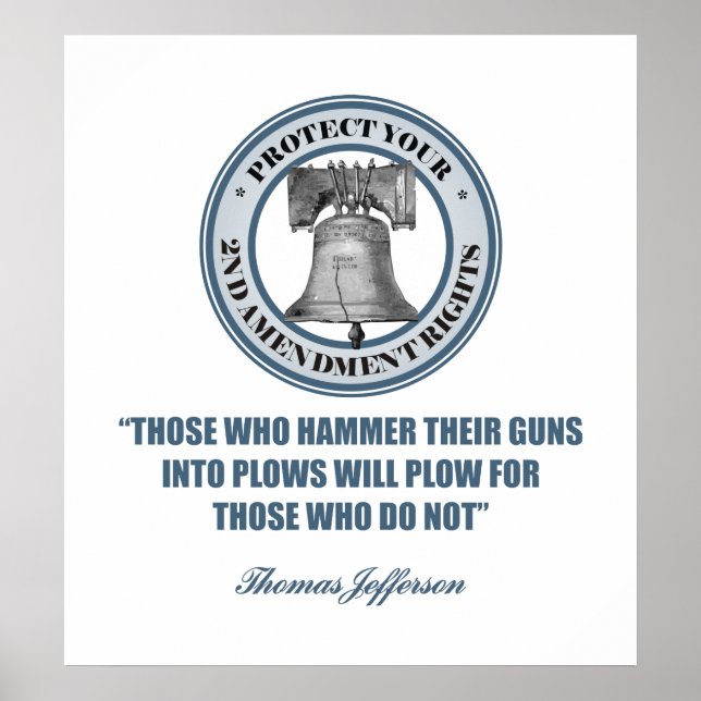 Liberty Bell - Jefferson 2nd Amendment Quote Poster (Framsidan)