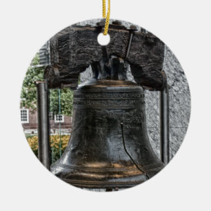 Liberty Bell Julgransprydnad Keramik
