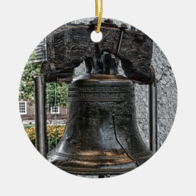 Liberty Bell Julgransprydnad Keramik (Framsidan)