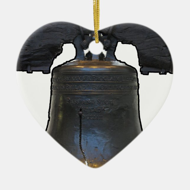 Liberty Bell Julgransprydnad Keramik (Framsidan)