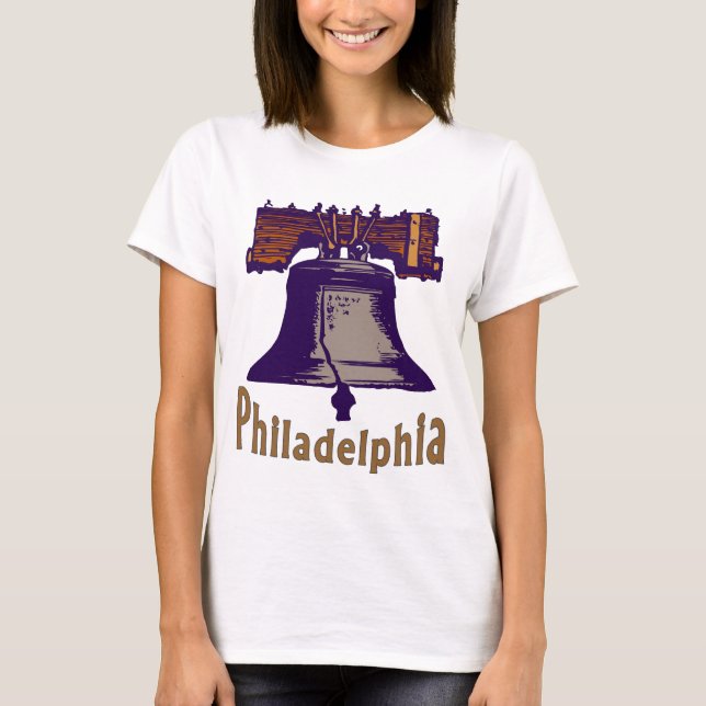 Liberty Bell Philadelphia T Shirt (Framsida)
