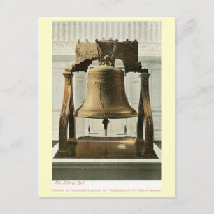 Liberty Bell, Philadelphia-Vintagen Vykort