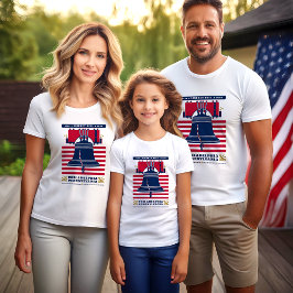 Liberty Bell Stars och stripes Patriotic T-Shirt