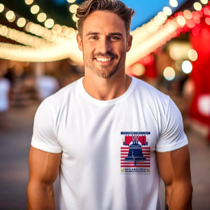 Liberty Bell Stars och stripes Patriotic T-Shirt