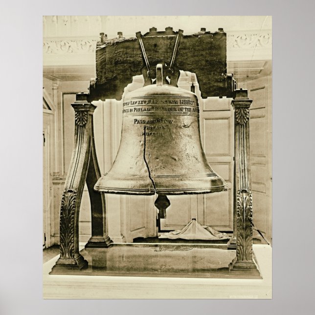 Liberty Bell vid Självständighetshuset 1901 Poster (Framsidan)