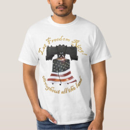Liberty Bell w/American Flagga - Let Freedom Ring T-shirt