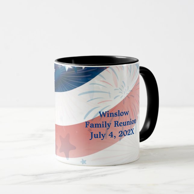 Liberty Brew: Personlig juli 4:e händelsen Mugg (Framsida höger)
