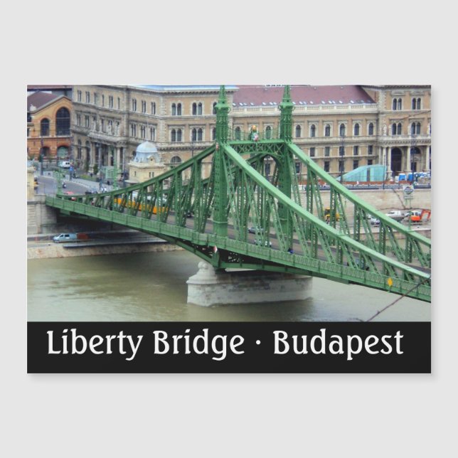 Liberty Bridge Budapest-magnetkort (Framsida)