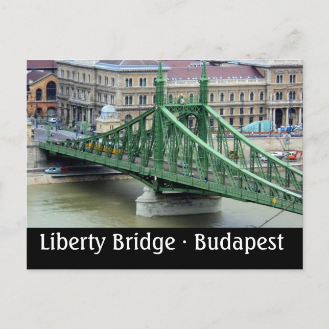 Liberty Bridge - Budapest, Ungern Vykort (Framsida)