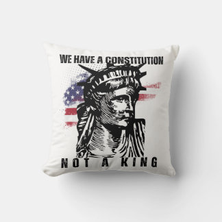 Liberty byst med Grunge Flag Konst Kudde