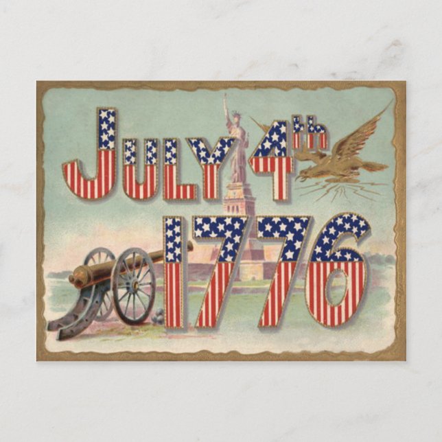 Liberty Cannon Stars & Stripes Vykort (Framsida)