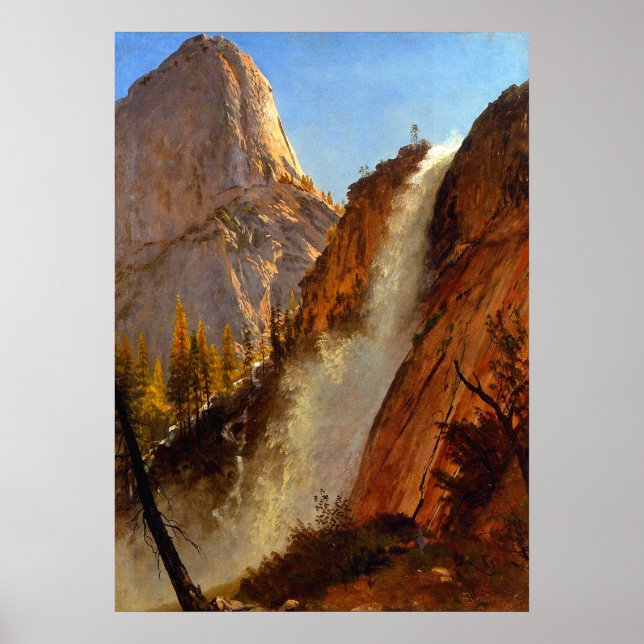 Liberty Cap Yosemite Park Waterfall 1873 Poster (Framsidan)