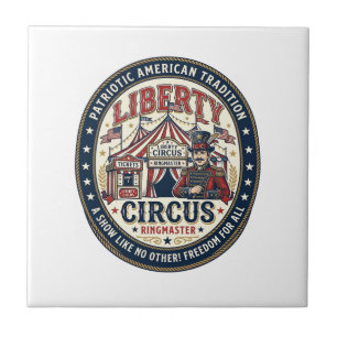 Liberty Circus Patriotisk Patriotisk Cirkus Ringmä Kakelplatta