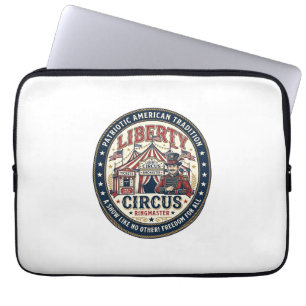 Liberty Circus Patriotisk Patriotisk Cirkus Ringmä Laptop Fodral