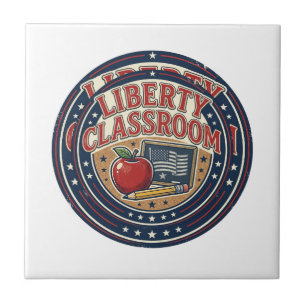Liberty Classroom Patriotisk Patriotisk Lärare Kla Kakelplatta