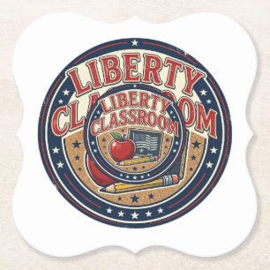 Liberty Classroom Patriotisk Patriotisk Lärare Kla Underlägg Papper