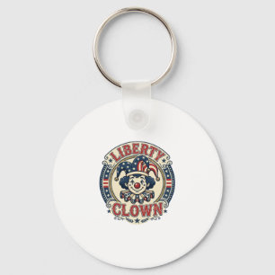 Liberty Clown Patriotisk Patriotisk Clowncore Söt Nyckelring