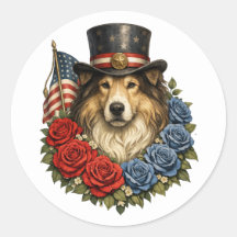 Liberty Collie Illustration