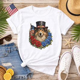 Liberty Collie Illustration T Shirt