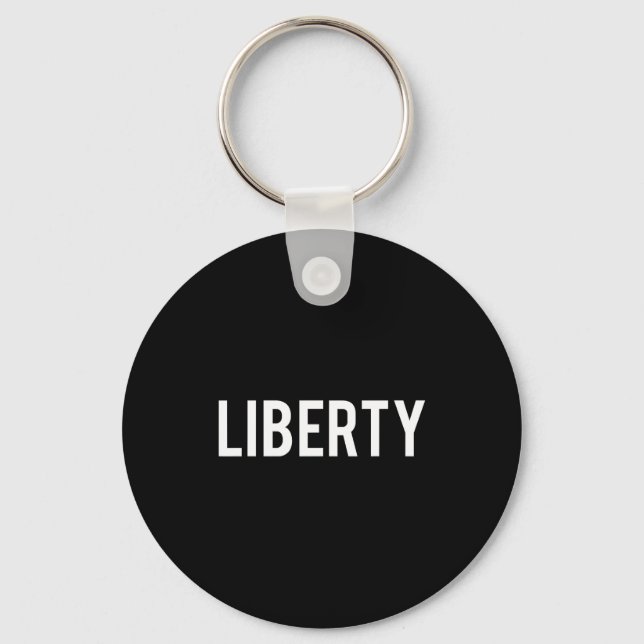 Liberty - Cool New Funny Name Fan Gift Tee  Nyckelring (Framsida)