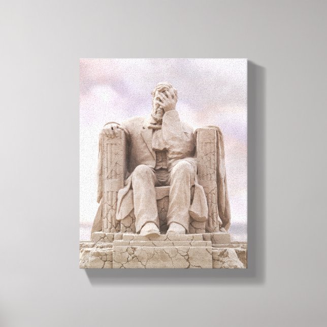 Liberty Crumbling, Facepalming Lincoln Canvas (Framsida)