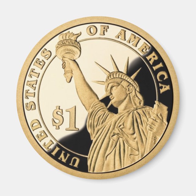 Liberty Dollar-mynt Magnet (Framsidan)