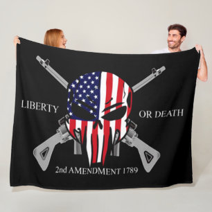LIBERTY ELLER DÖDSFALL FLEECEFILT