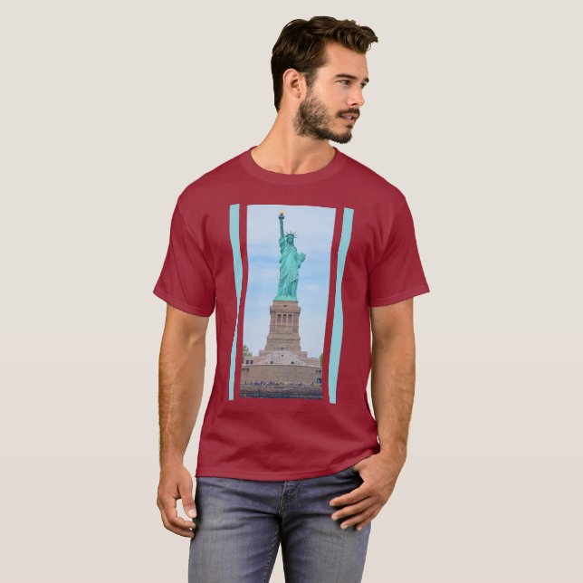Liberty Enlightening the World Lazarus Poem T Shirt (Hel framsida)