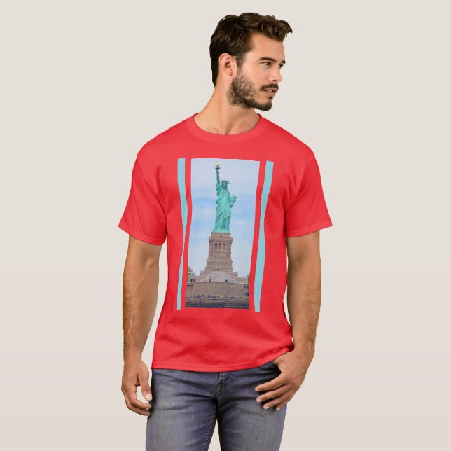 Liberty Enlightening the World Lazarus Poem T Shirt (Hel framsida)