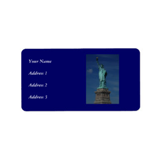 Liberty Enlightensive the World - Frihetsgudinnan Adressetikett