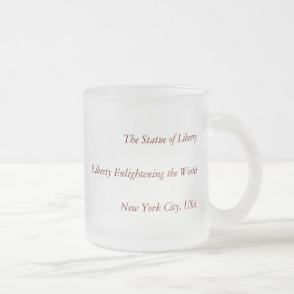 Liberty Enlightensive the World - Frihetsgudinnan Frostad Glasmugg