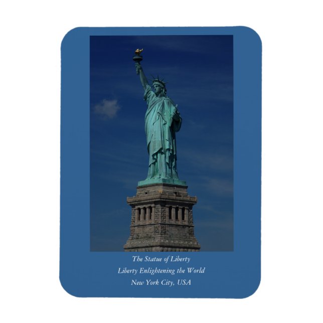 Liberty Enlightensive the World - Frihetsgudinnan Magnet (Vertikal)