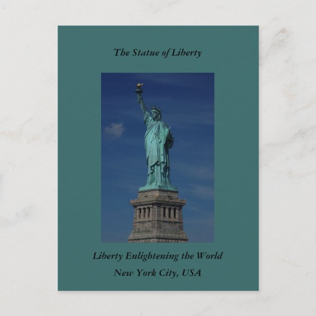 Liberty Enlightensive the World - Frihetsgudinnan Vykort (Framsida)