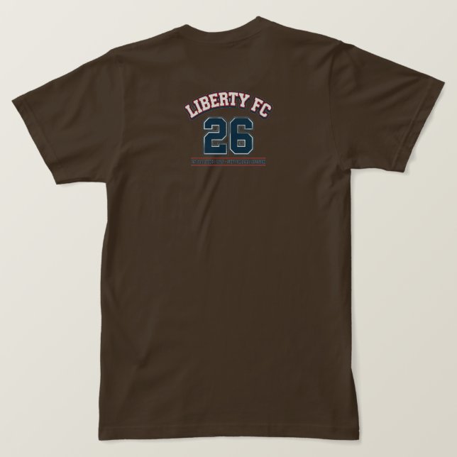 Liberty FC Navy Star Tee  Premium USA Fotboll  (Design baksida)
