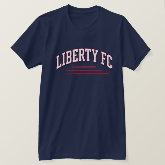 Liberty FC Navy Star Tee  Premium USA Fotboll  (Design framsida)