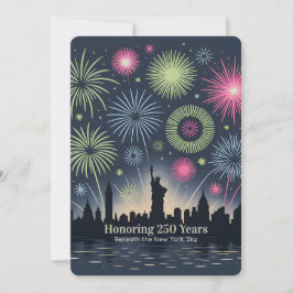 Liberty Fireworks 250 Years New York Galakort