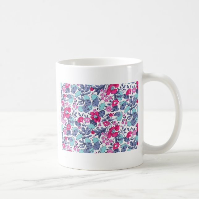 Liberty fleur personnalisable prénom kaffemugg (Höger)