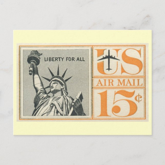 Liberty for All, Frihetsgudinnan Vykort (Framsida)